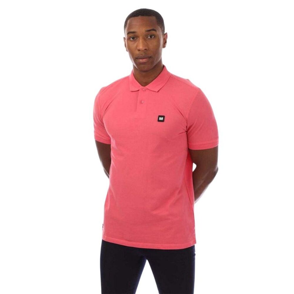 Weekend Offender Mens Barnum Short-Sleeved Polo Shirt / Rose